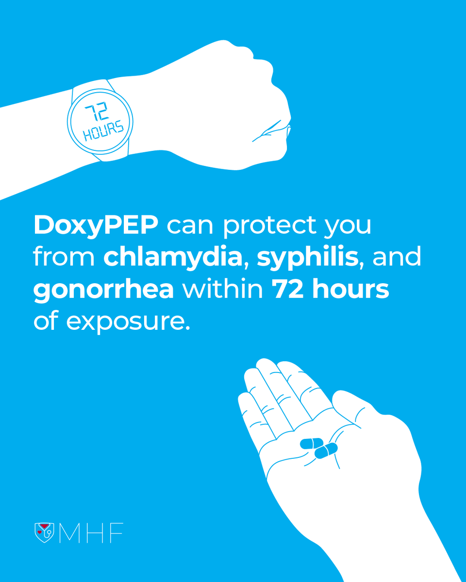 Stop STIs in their tracks with DoxyPEP. 💊 If taken within 72 hours after exposure, DoxyPEP can protect against chlamydia, syphilis, and gonorrhea. 🛡

🩺 Schedule a same-day appointment with a Rapid Results provider to see if DoxyPEP is right for you at menshealthfound.org/rapidresults