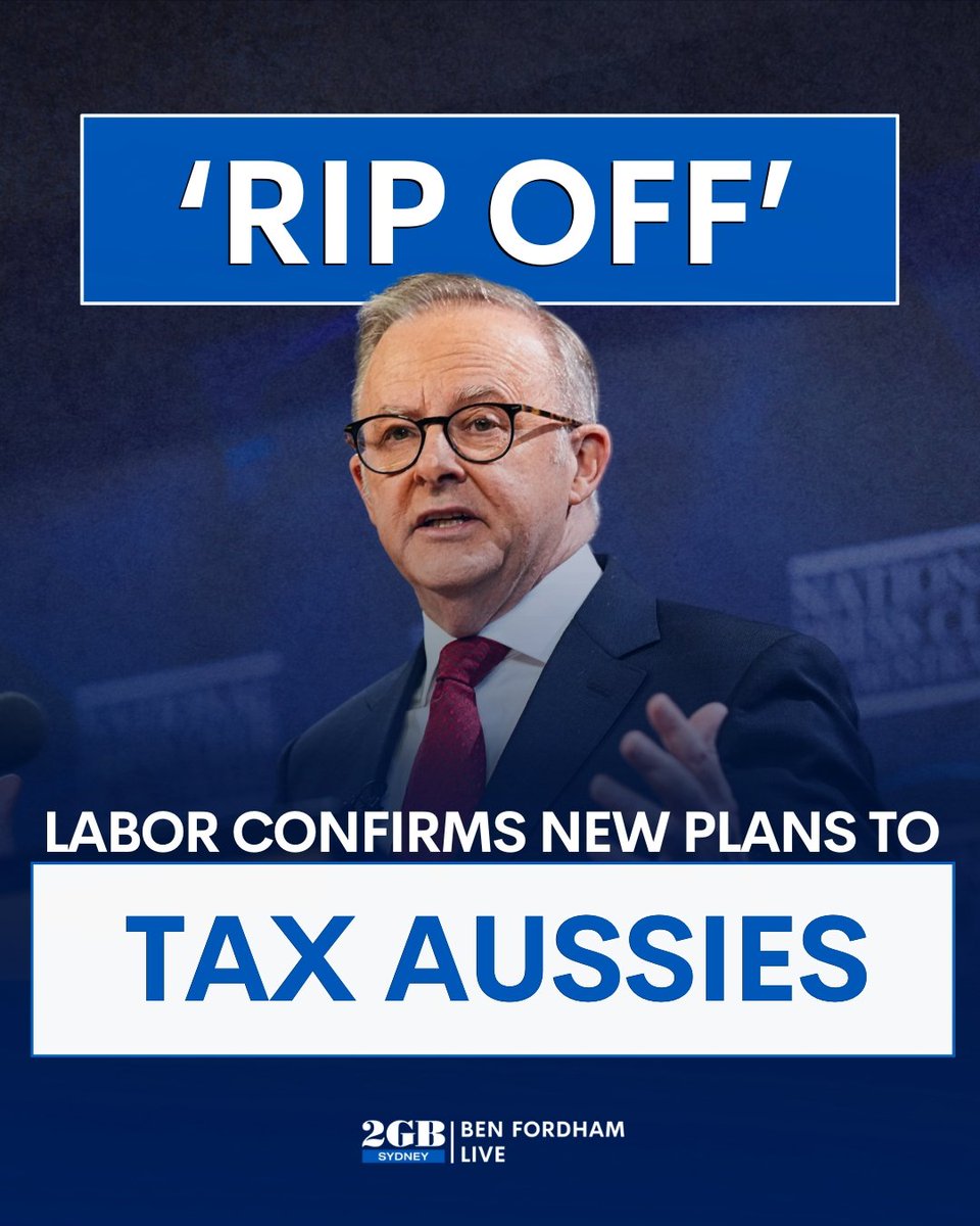 BenFordhamLive's tweet photo. The PM has confirmed this new tax grab.

It could leave tens of thousands of Aussies worse off.

Listen to the details HERE.

🎧https://t.co/JyBWIhRLBd🎧 https://t.co/ixPibIGVMH