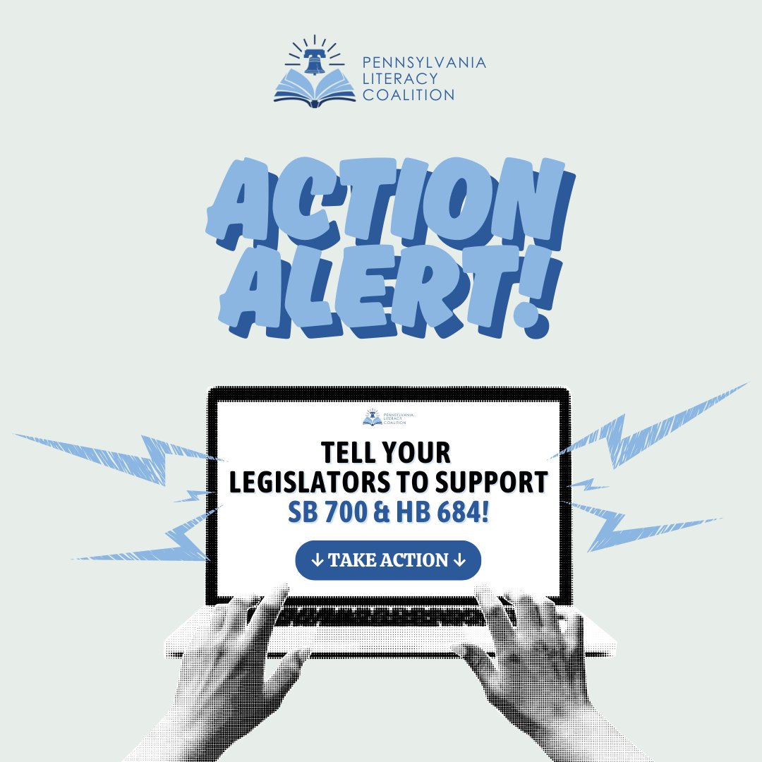 paliteracy's tweet photo. 📣 #SB700 &amp; #HB684 are HERE—and we need your help to get them across the finish line.

📬 Take 1 min to email your PA legislators &amp; tell them to support the literacy bills: https://t.co/ZZRoMrrCwk

Every kid deserves to learn how to read. When kids read, PA Succeeds! #PALiteracy https://t.co/bDnQiiB3H2