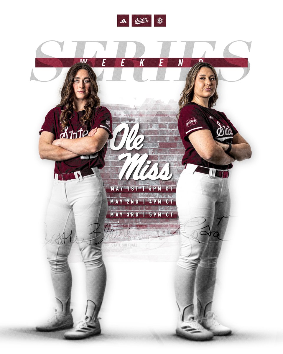 For the first time in the history of the series, both rivals are ranked in this weekend's final regular-season series!

📰 hailst.at/3EQ46rZ
📝 hailst.at/4iLsbya
🎟️ hailst.at/SBvsOleMiss

#HailState🐶