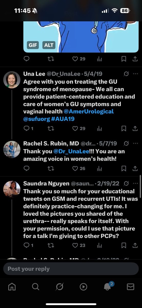 <a href="/drrachelrubin/">Rachel S. Rubin, MD</a> You and <a href="/Dr_UnaLee/">Una Lee</a> connecting for the first time on this issue 6 years ago to now being co-authors of the guidelines 🥲 love this field