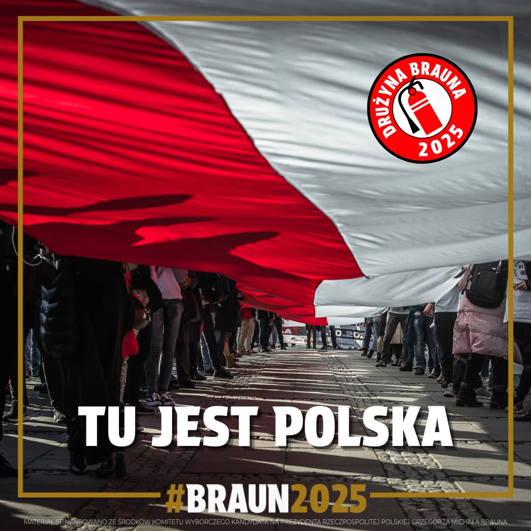 TU JEST POLSKA!  🇵🇱 

Nie Ukropol, nie Ukropolin, nie Judeopolonia, nie land eurokołchozowy, nie stan amerykański, nie kolonia, półkolonia, nie republika sowiecka czy eurosowiecka!

TU JEST POLSKA, a jedyne i oczywiste są barwy ojczyste! Tu jest Polska – i niech tak zostanie!