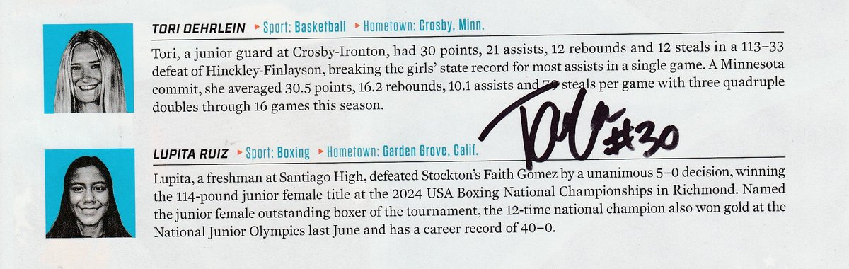 Mike Sorenson (@mikesorenson1) on Twitter photo A huge shout out to my favorite basketball player, Tori Oehrlein, who autographed my photos and my Sports Illustrated! <a href="/OehrleinTori/">Tori Oehrlein</a> <a href="/CI_LadyRangers/">Lady Rangers Basketball</a> <a href="/MNSunsbball/">MNSuns</a> <a href="/GopherWBB/">Minnesota Women's Basketball</a> <a href="/oehrlein26/">Sarah Oehrlein</a> #Respect A huge shout out to my favorite basketball player, Tori Oehrlein, who autographed my photos and my Sports Illustrated! <a href="/OehrleinTori/">Tori Oehrlein</a> <a href="/CI_LadyRangers/">Lady Rangers Basketball</a> <a href="/MNSunsbball/">MNSuns</a> <a href="/GopherWBB/">Minnesota Women's Basketball</a> <a href="/oehrlein26/">Sarah Oehrlein</a> #Respect