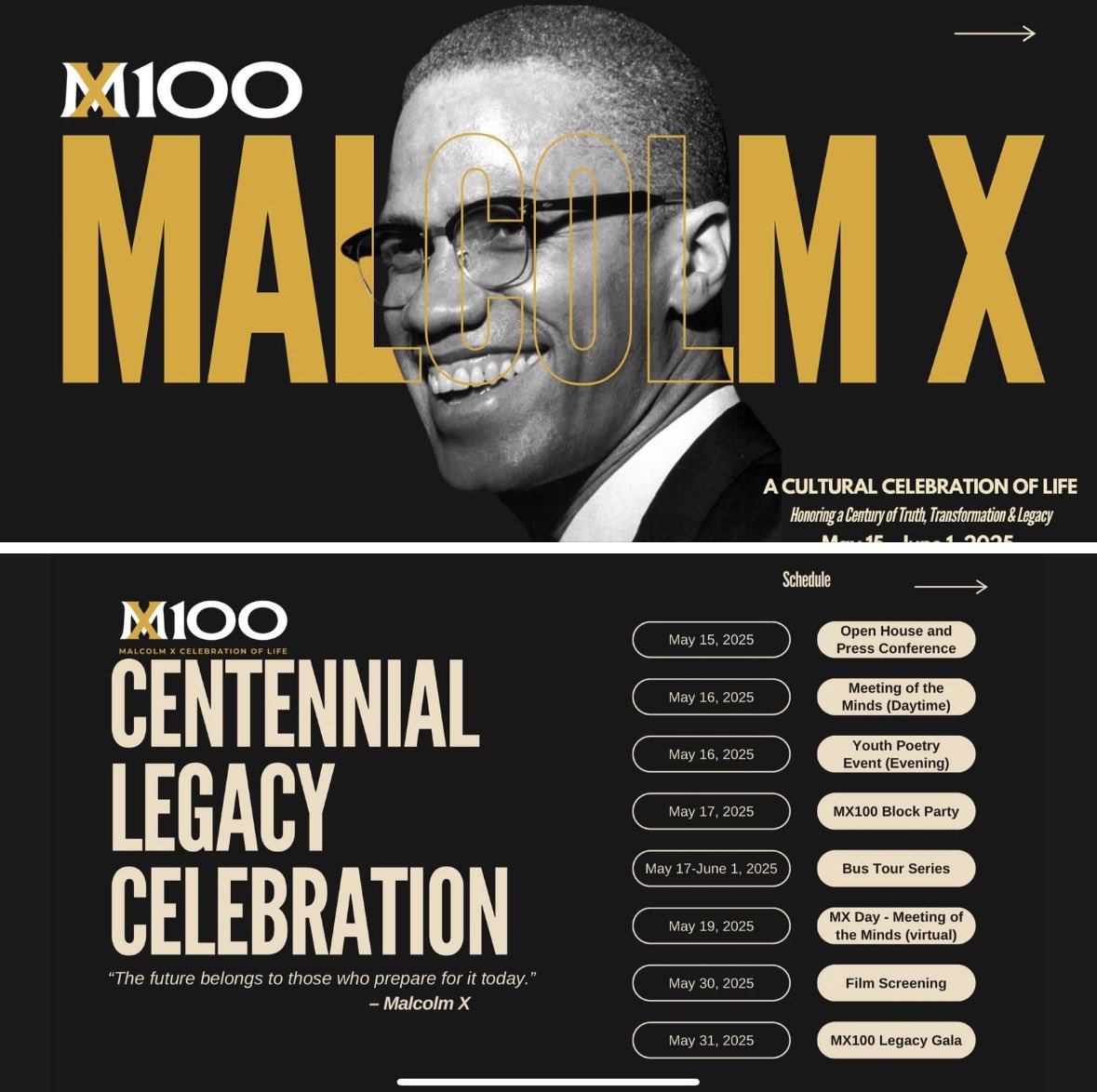 Malcolm X Foundation tweet media