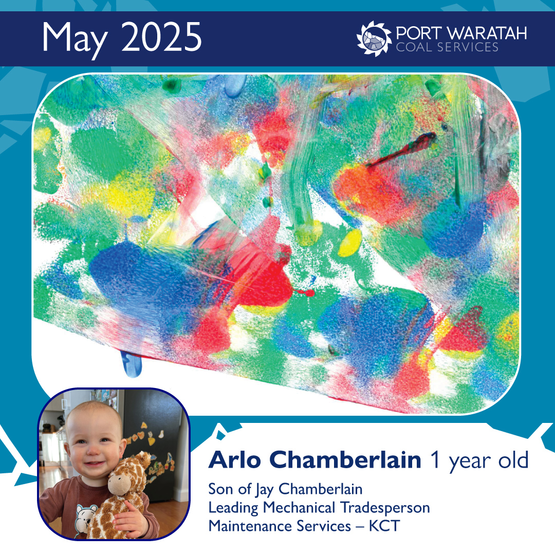 Happy May, everyone! A huge shoutout to Arlo for sharing his amazing drawing of a fun family activity he enjoys - kicking the soccer ball with his dad, Jay Chamberlain from Port Waratah! 🌟

#ItsWhoWeAre #PortWaratah