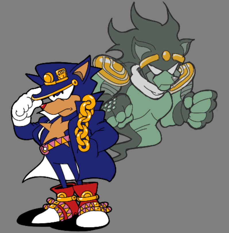 a wolf possessed by an evil spirit...

jotaro as a sonic character

#sonicthehedgehog #jojosbizarreadventure