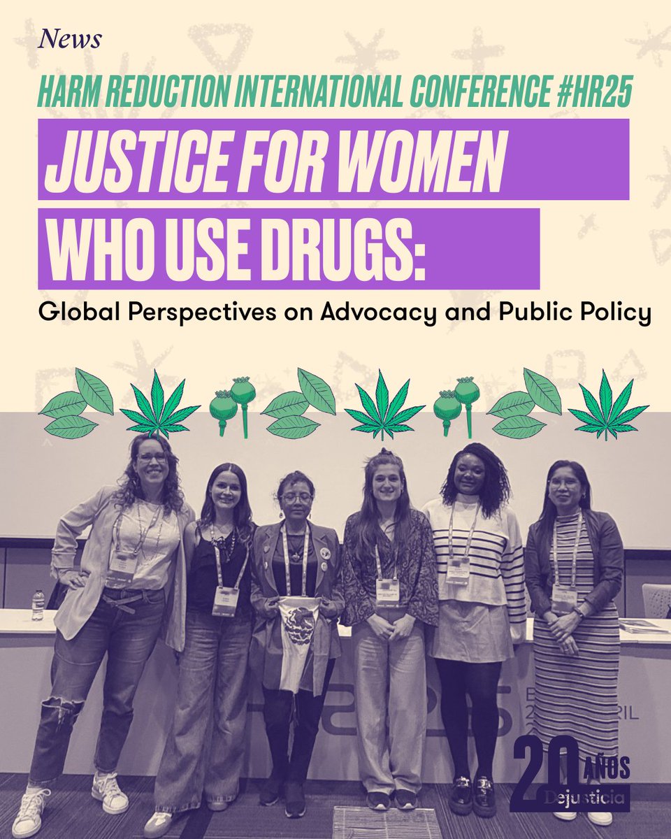 On the last day of the #HR25 harm reduction conference, we reflected on the urgency of a fair penal system for women judged for drug-related offenses.
👉🏾 Here we share this conversation with international activists.