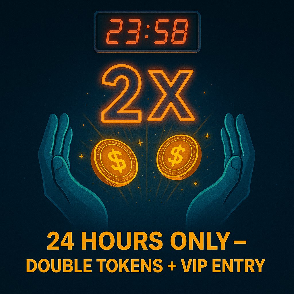 EvolveTKN's tweet photo. ⏱️ FINAL HOURS! 24-Hour FLASH Bonus is LIVE 🔥

🎁 Get 2X $EVOLVE Tokens TODAY ONLY!
🌟 Founders Group entry is nearly SOLD OUT.

You’re either IN or left out.
🔗 Make your move: https://t.co/4nUn8ay2kY

#EvolveFlash #LastChanceCrypto #BonusTime #DeFiDeals