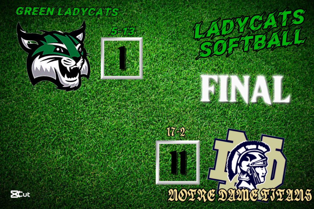 GHS_Pep_Club's tweet photo. Final from Green, Ladycats fall to the Titans https://t.co/MtDgo8FRZV