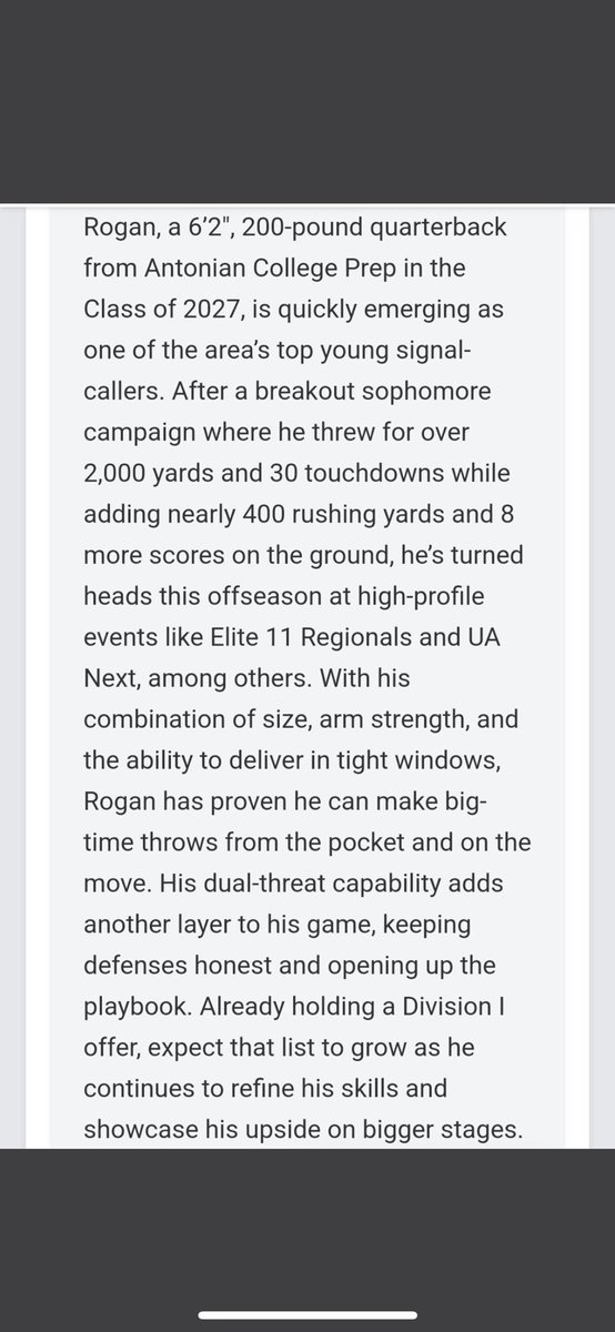 Thank you <a href="/PrepRedzoneTX/">Prep Redzone Texas</a> for the write up!! <a href="/YVQBacademy/">YVQBacademy</a> <a href="/Greedy_Elite/">Elite House</a>
