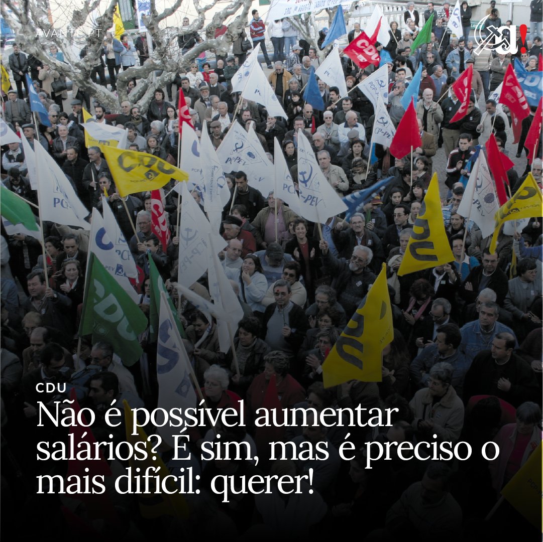 Alguns exemplos muito simples demonstram que se pode aumentar salários, em Portugal, e o País não entra em bancarrota, antes pelo contrário.
👉 Lê aqui: avante.pt/pt/2683/cdu/17…
🗞 Assina o Avante! — avante.pt/pt/2683/?tpl=1…