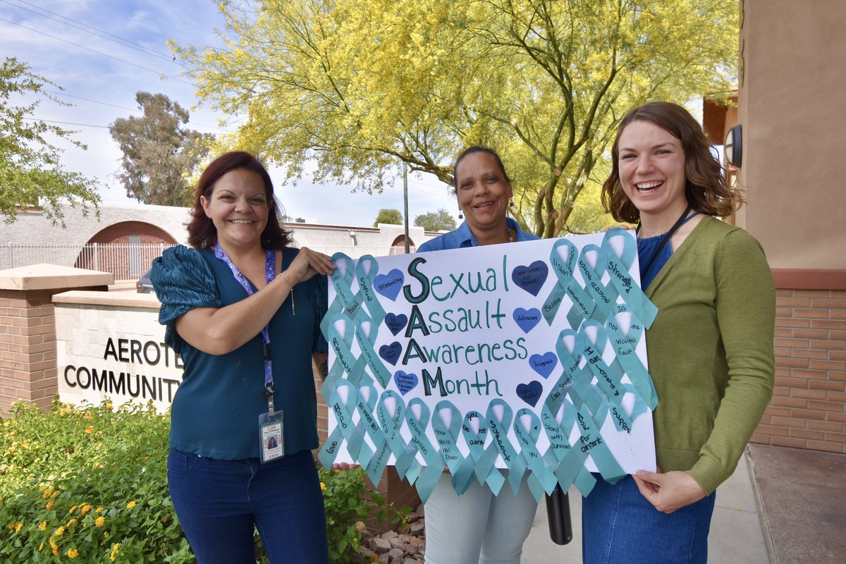 Today, members of our team wore denim and came together for photos in recognition of #DenimDay. 

We are committed to creating safe, respectful environments for all.

#SexualViolenceAwarenessMonth #phoenix