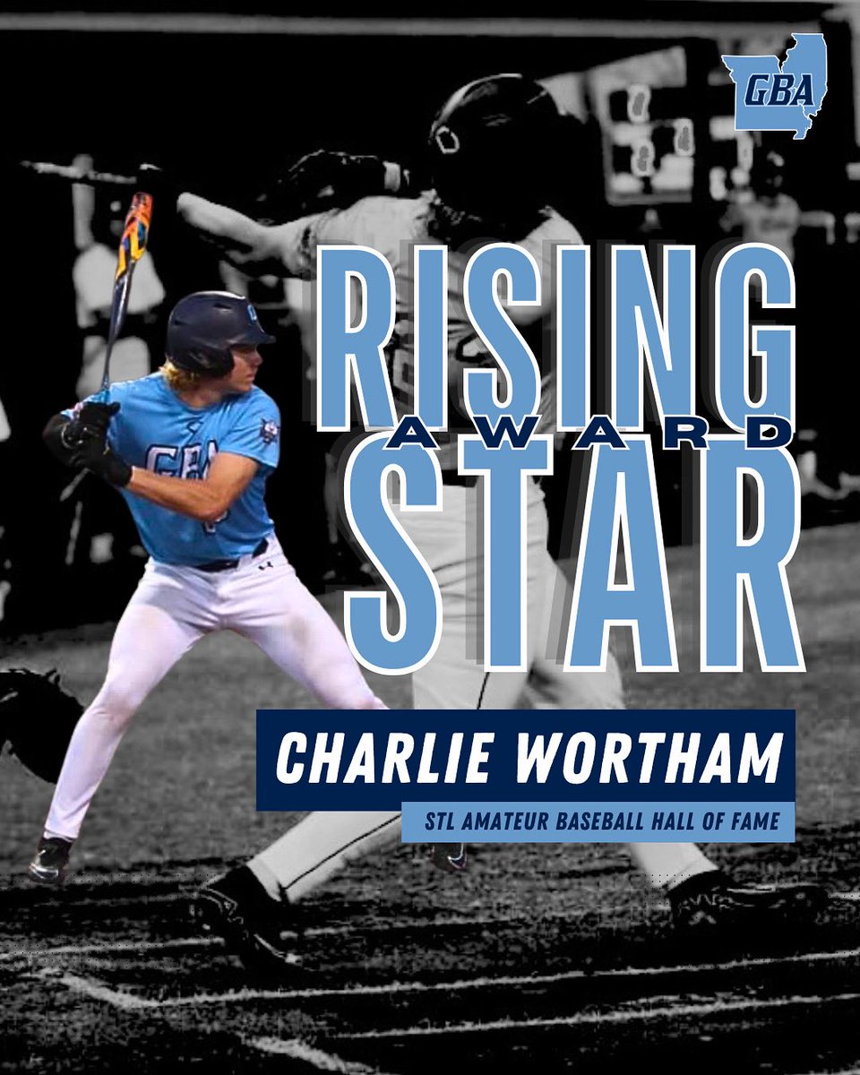 ⭐️ RISING STAR WINNER⭐️

Congratulations <a href="/charlie_wortham/">Charlie Wortham</a> on winning the STL Amateur Baseball Hall of Fame Rising Star Award!

Charlie is currently finishing up his senior year at DeSmet hitting .347 with 9 doubles, a triple, and 3 home runs. 💣

Next Stop ➡️ Mississippi St
