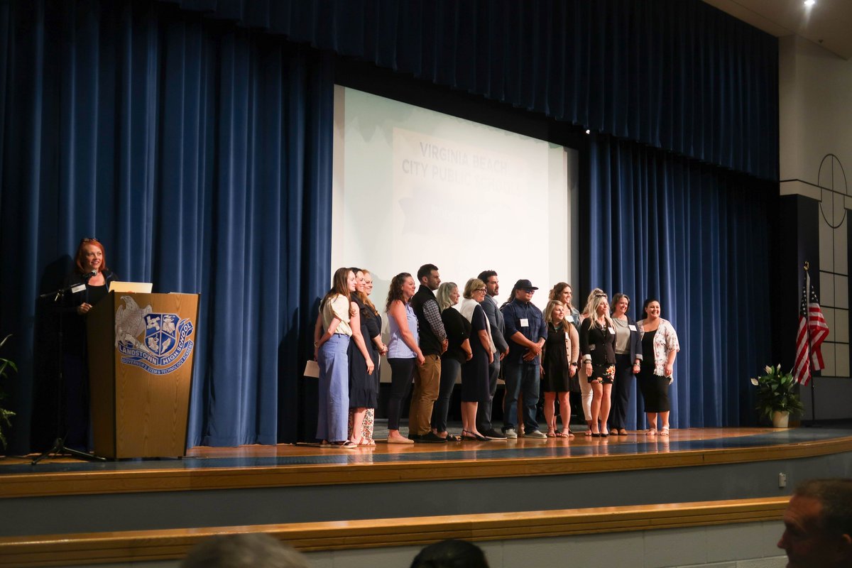 A beautiful night celebrating all Partner's in Education &amp; recognizing our school's "Model Partnership" with the Museum of Contemporary Art! Such incredible collaboration over the years with our gifted art students at VBMS &amp; this incredible museum in our community! <a href="/vbschools/">VBSchools</a>