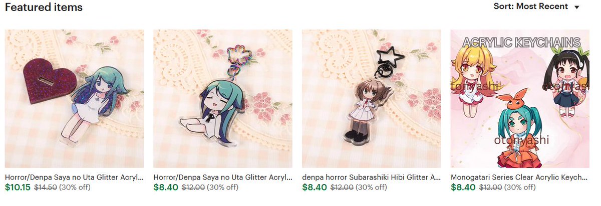 necrocomplexion's tweet image. Ongoing S4le, 30% off everything, until end of May-ish
l1nks + info below
#sayanouta #MonogatariSeries #subahibi