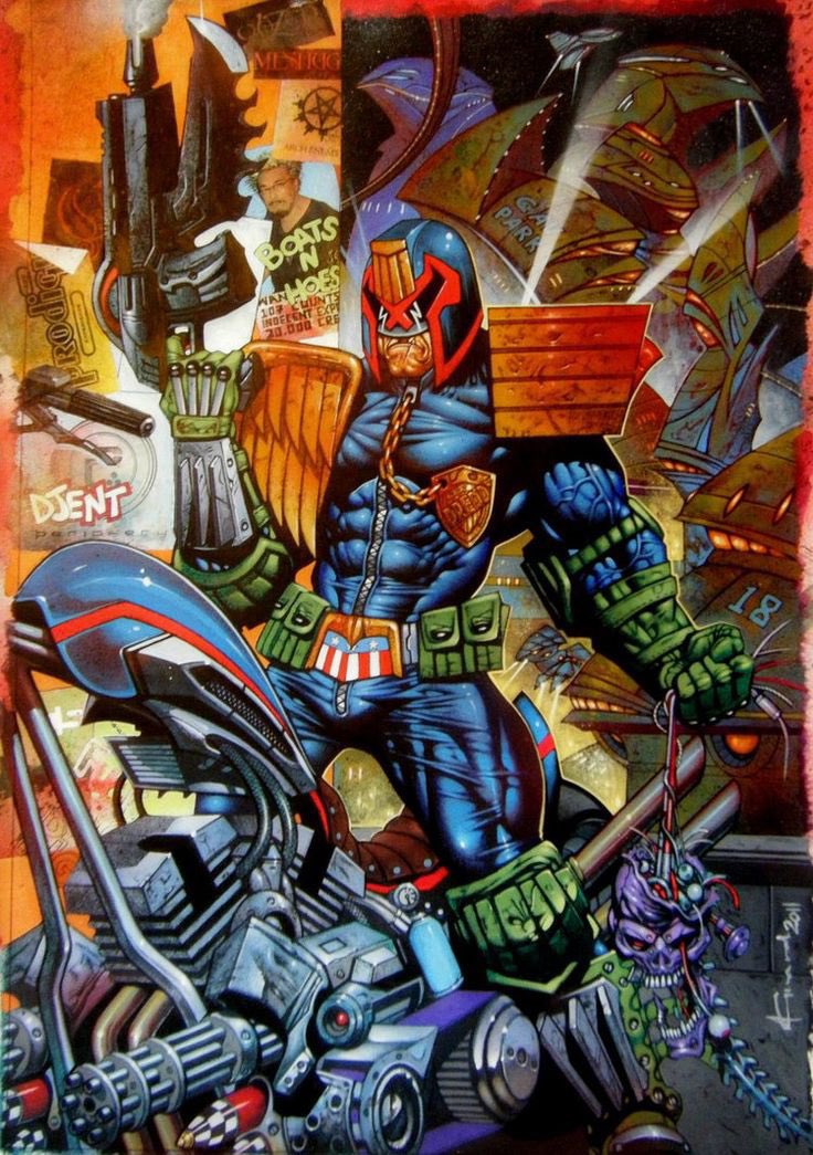 zuki_2024's tweet image. “How do you reconcile championing the ULTIMATE lawman Judge Dredd and Kaneda who is the most famed delinquent rebel biker in anime? Why promote both draconian techno justice and motorcycle rogue radicalism?”
It’s simply a Jungian thing I guess.
The duality of man.
