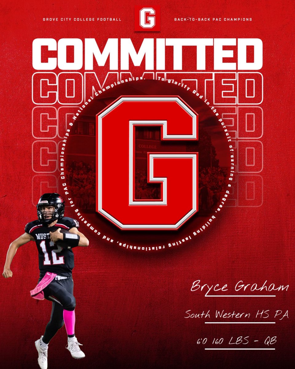 ✍🏼 Bryce Graham 
📍South Western High School 
🧱 QB