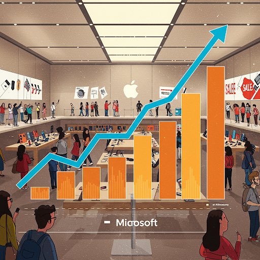 TrendzyVideos's tweet image. Microsoft stock is climbing faster than my hopes during a sale at the Apple Store. 💹🍎 #MSFT #StockMarketHumor