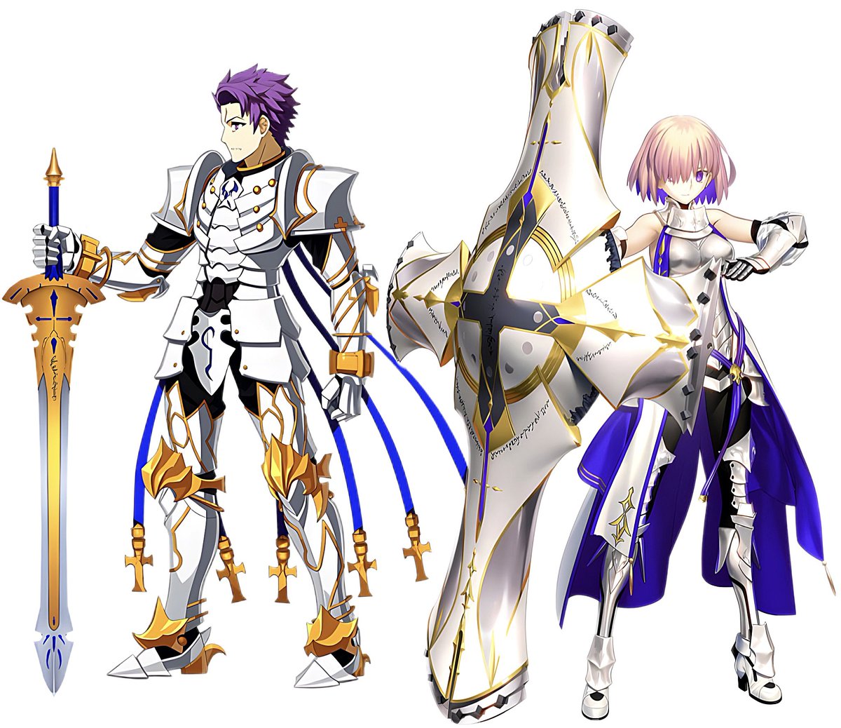 It’s so sweet to see Mashu using the same color armor as her Father after using Galahad’s for so long for her new armor