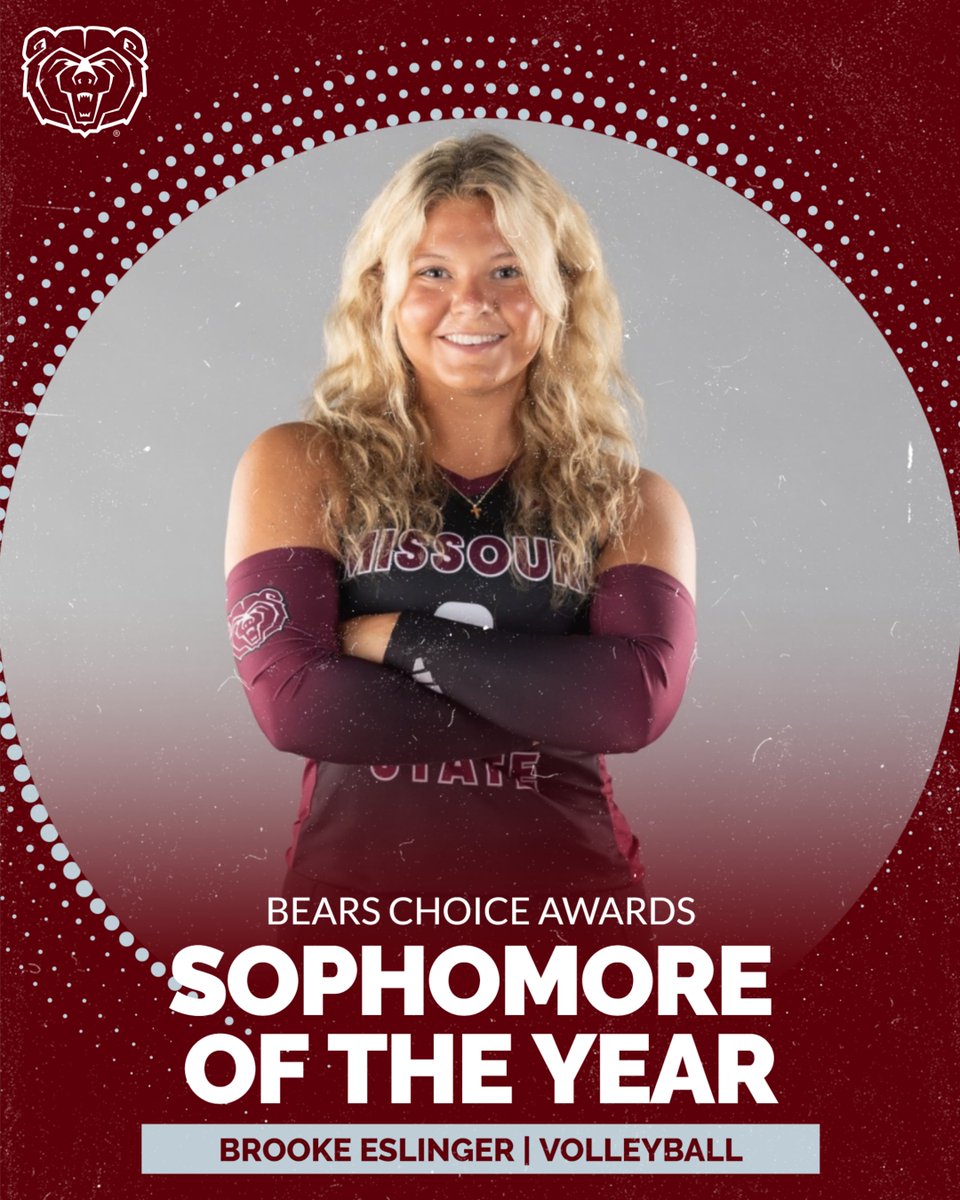Missouri State Athletics (@missouristbears) on Twitter photo โจ Sophomore of the Year โจ
Cash Hudson - <a href="/MoStateFootball/">Missouri State Football</a>
Brooke Slinger - <a href="/MoStateVB/">Missouri State Volleyball</a>
#GoBears | #BearsChoiceAwards โจ Sophomore of the Year โจ
Cash Hudson - <a href="/MoStateFootball/">Missouri State Football</a>
Brooke Slinger - <a href="/MoStateVB/">Missouri State Volleyball</a>
#GoBears | #BearsChoiceAwards