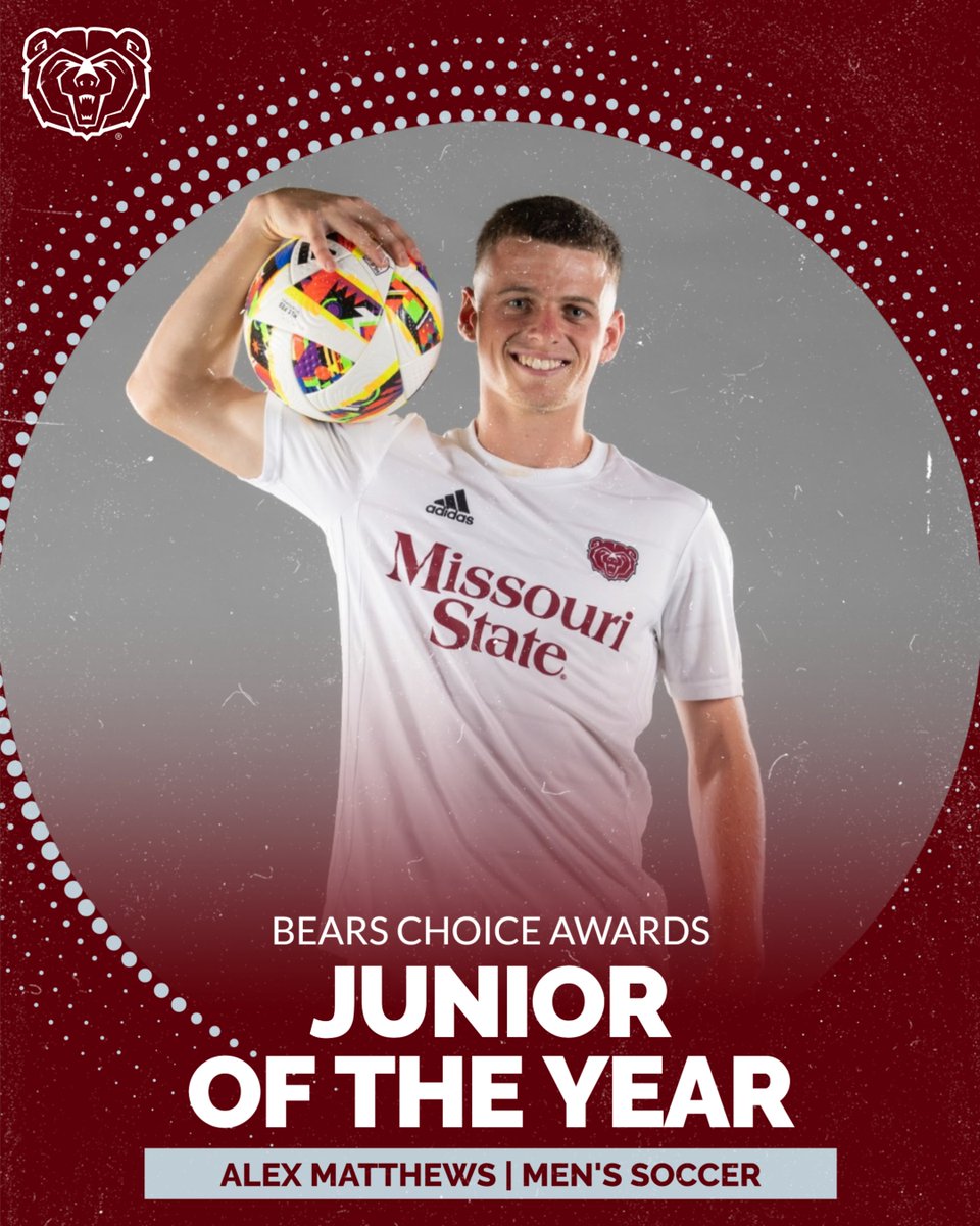 MissouriStBears's tweet photo. ✨ Junior of the Year ✨

Kiser Pannier - @MoStateWGolf 
Alex Matthews - @MoStateMSOC 

#GoBears  | #BearsChoiceAwards https://t.co/SKbKinxXsq