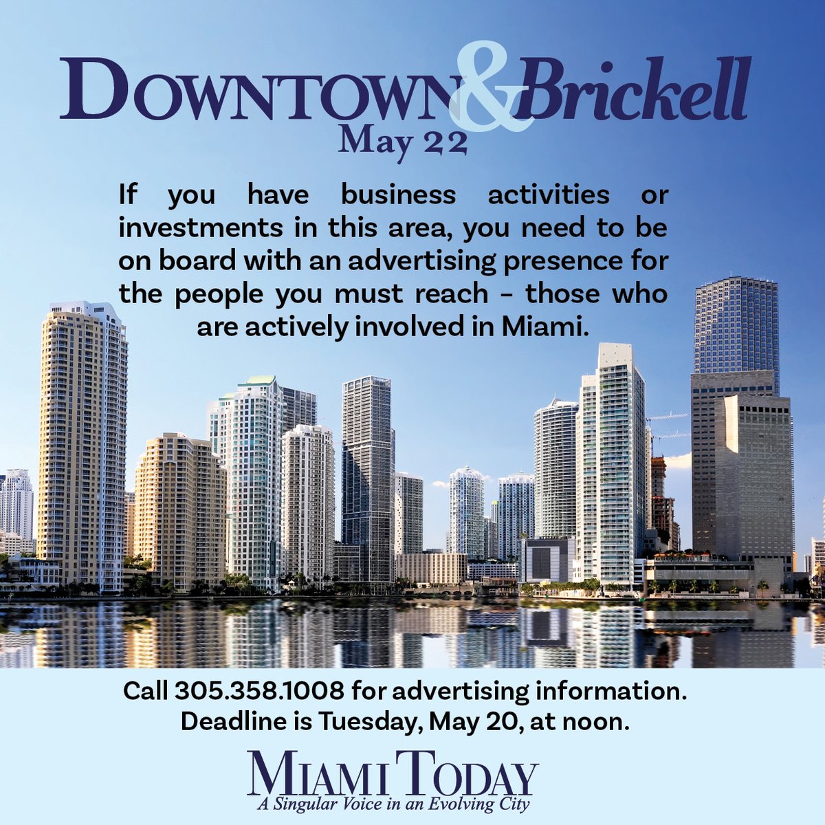 MiamiTodayNews's tweet photo. ๐ข Coming May 22: Miami Today's exclusive spotlight on Downtown & Brickellโno one covers it like we do.
๐๏ธ Real news. Real growth. Real Miami.
๐ฅ Stay informed. Stay ahead.
#MiamiToday #BrickellLife #DowntownMiami #MiamiNews #CityBeat #DowntownMiami #Brickell #MiamiTodayNews https://t.co/1FRatjQYwd