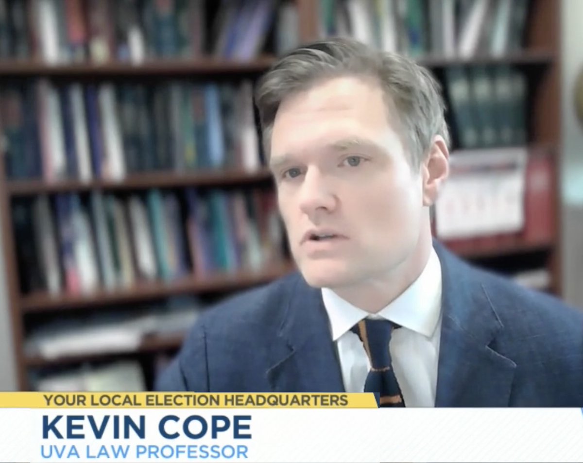 Kevin Cope (@kevinlynncope) on Twitter photo Would a defamation claim by VA Lt. Gov. candidate <a href="/JohnReid4VA/">John Reid</a> succeed against <a href="/GovernorVA/">Governor Glenn Youngkin</a>'s PAC? As I tell <a href="/8NEWS/">8News WRIC Richmond</a>, it'd be tough. Would a defamation claim by VA Lt. Gov. candidate <a href="/JohnReid4VA/">John Reid</a> succeed against <a href="/GovernorVA/">Governor Glenn Youngkin</a>'s PAC? As I tell <a href="/8NEWS/">8News WRIC Richmond</a>, it'd be tough.