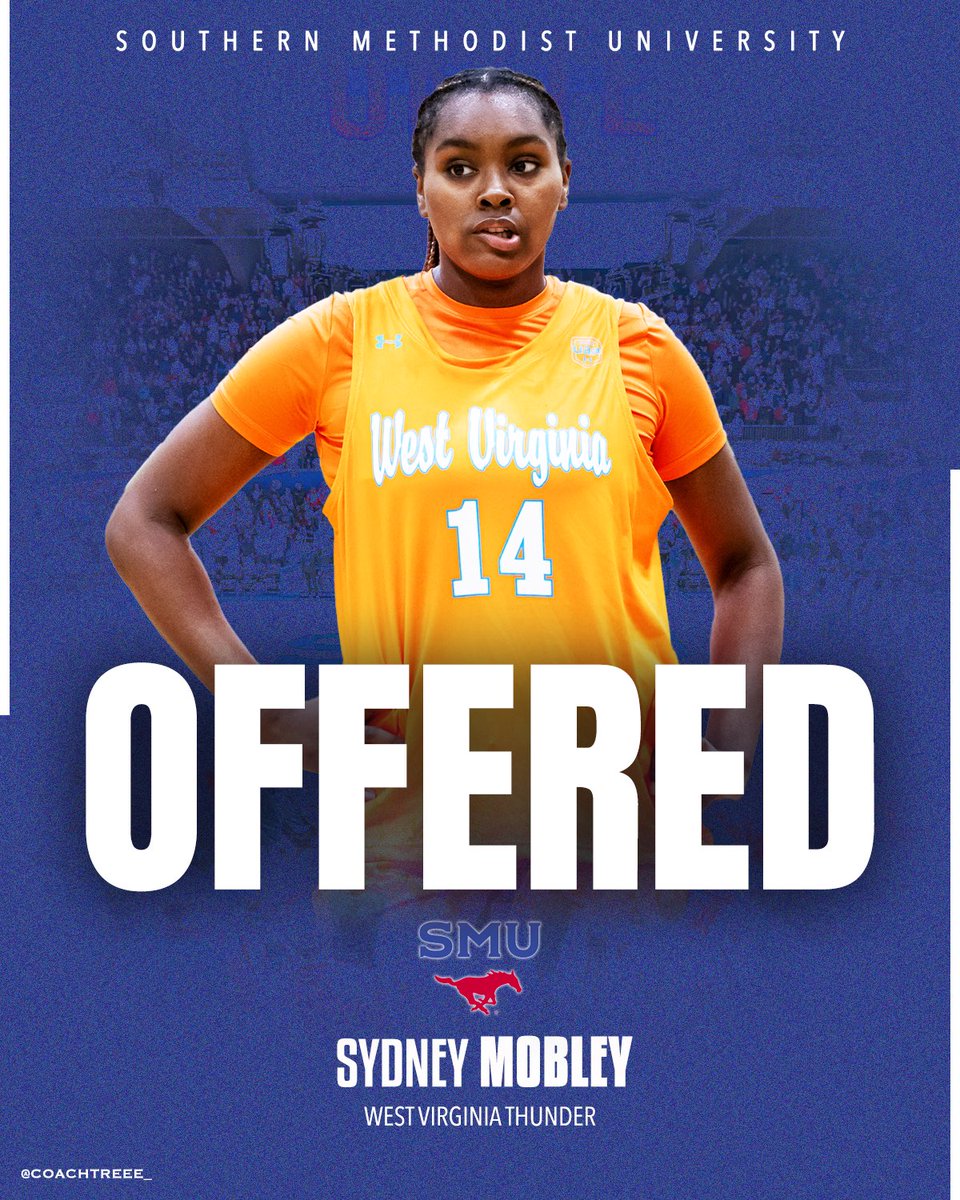 West Virginia Thunder UAA (@wvthunderuaa) on Twitter photo Sydney Mobley ‘27 (<a href="/SydBuckets_12/">Sydney Mobley</a>) has picked up an offer from SMU!
#WVThunderFam | ⚡️⚡️ Sydney Mobley ‘27 (<a href="/SydBuckets_12/">Sydney Mobley</a>) has picked up an offer from SMU!
#WVThunderFam | ⚡️⚡️