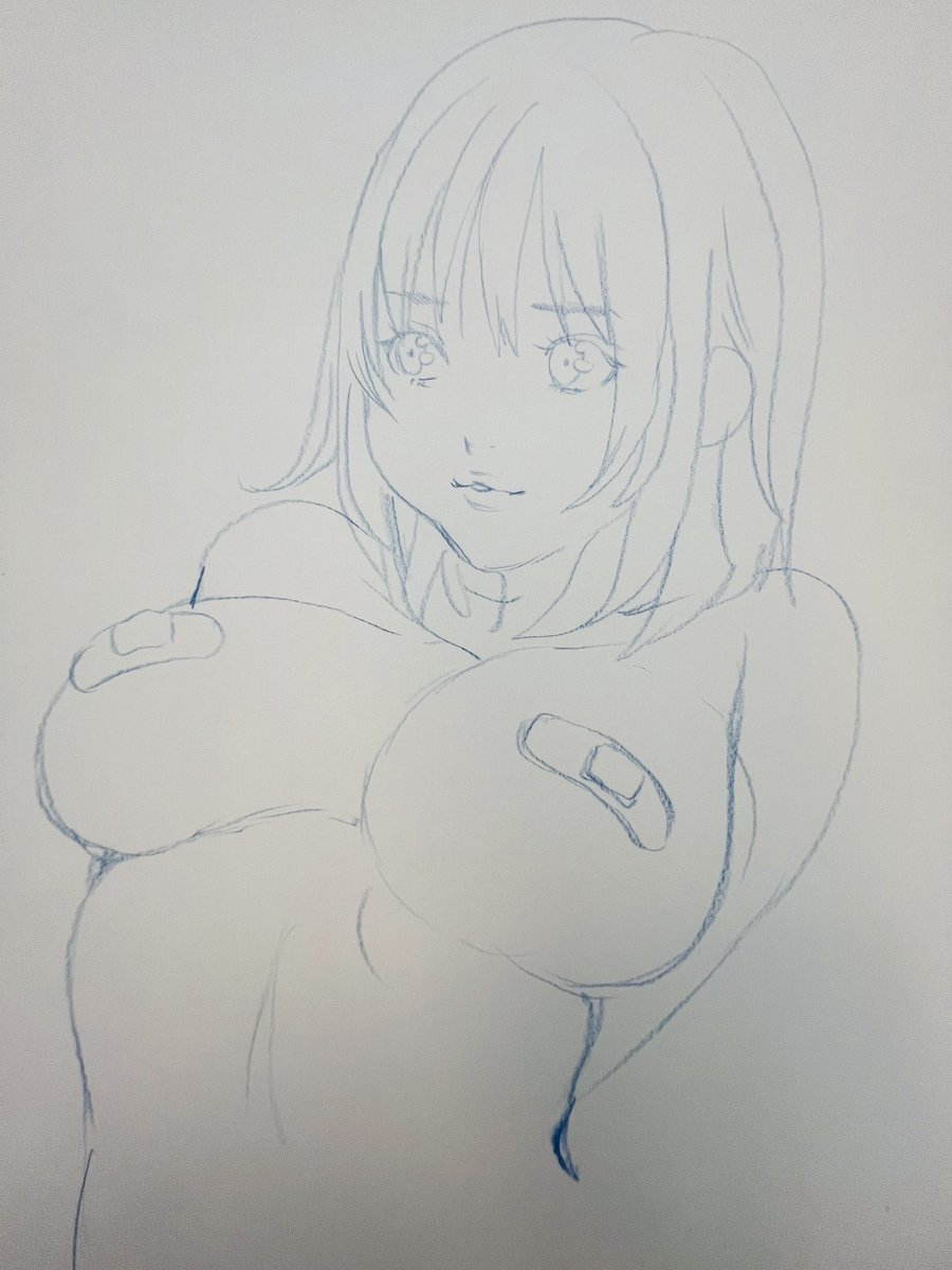 落書き、色鉛筆
