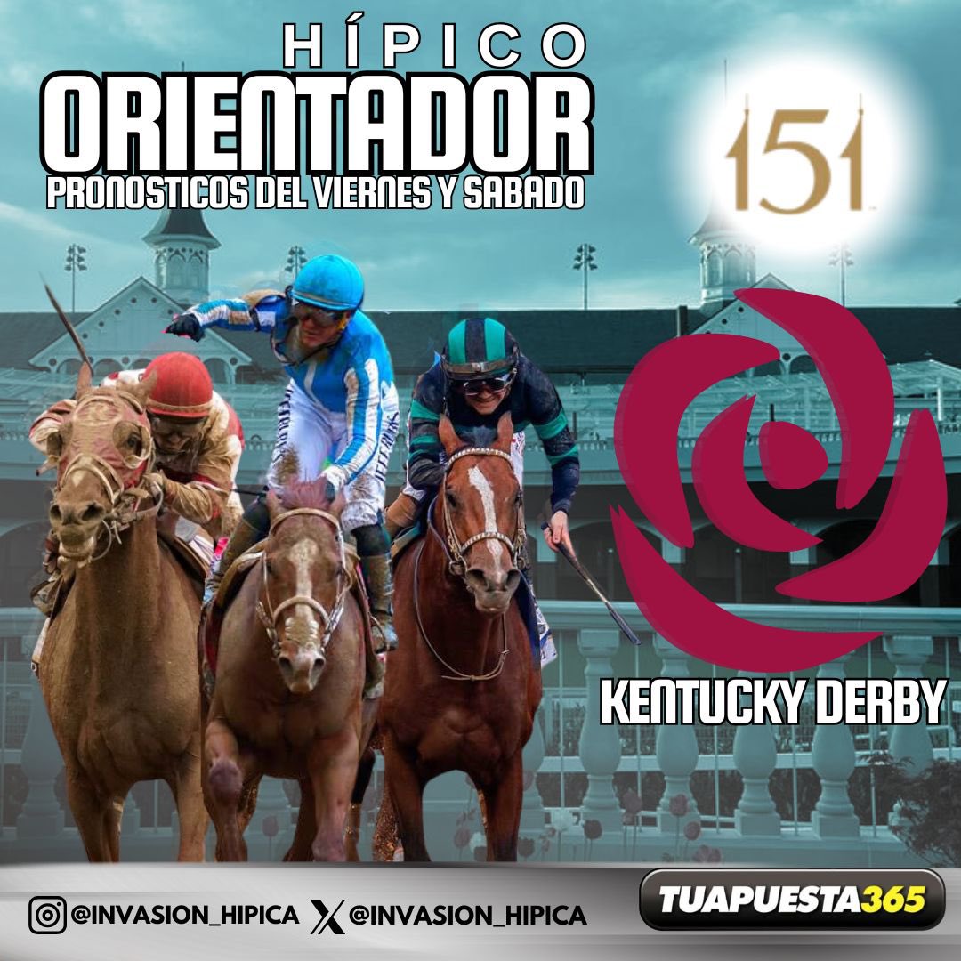 Se disputa la edición 151 del Derby de las Rosas y aquí está disponible la descarga del Orientador Hipico con las selecciones de las jornadas del Viernes y Sábado. 
 
Dale Clic al enlace que a continuación aparece : drive.google.com/file/d/1eOkZ4P…

Presentado por <a href="/tu365oficial/">Tu Apuesta 365</a>