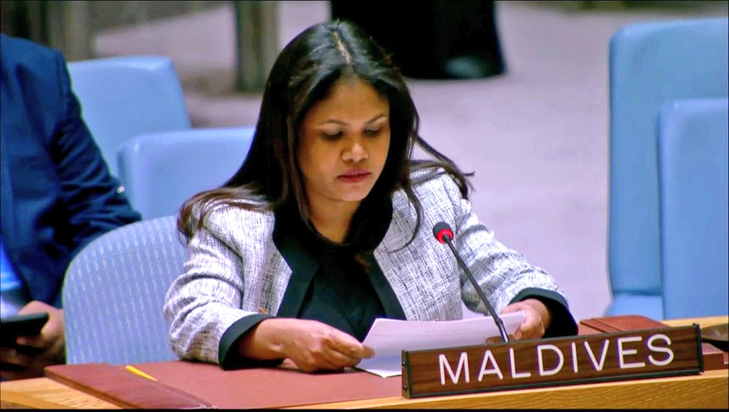 At the #UNSC open debate on the Middle East, Maldives urged an immediate ceasefire in Gaza, unimpeded humanitarian access, and accountability for all violations of international law.