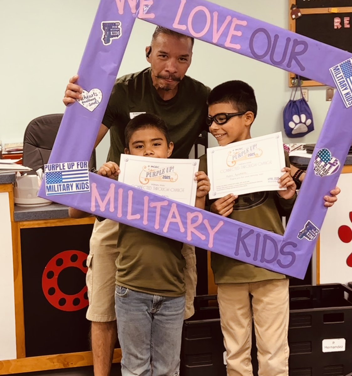 DGarcia_CTW's tweet photo. April is the Month of the Military Child!
At CTW, weβre proud to celebrate the strength, resilience, and leadership of our military-connected students.
#PurpleUp #CTWPanthers #MonthOfTheMilitaryChild @Counselor_CTW https://t.co/2FZjWaek10
