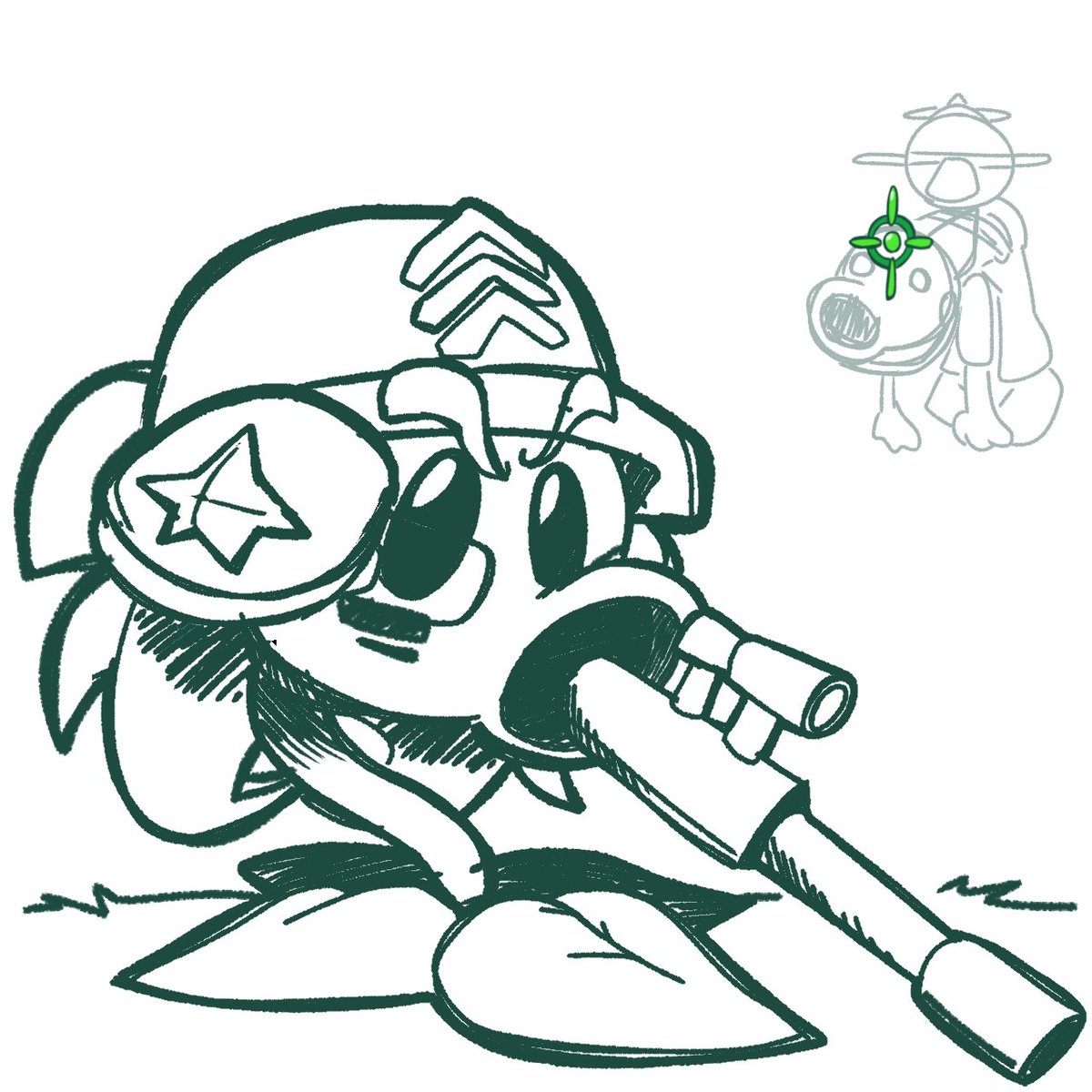 GTnatXConeHead's tweet image. Sniper pea ( spoiler )

#pvz #pvzfusion #plantsvszombies
#pvzart #pvzfanart