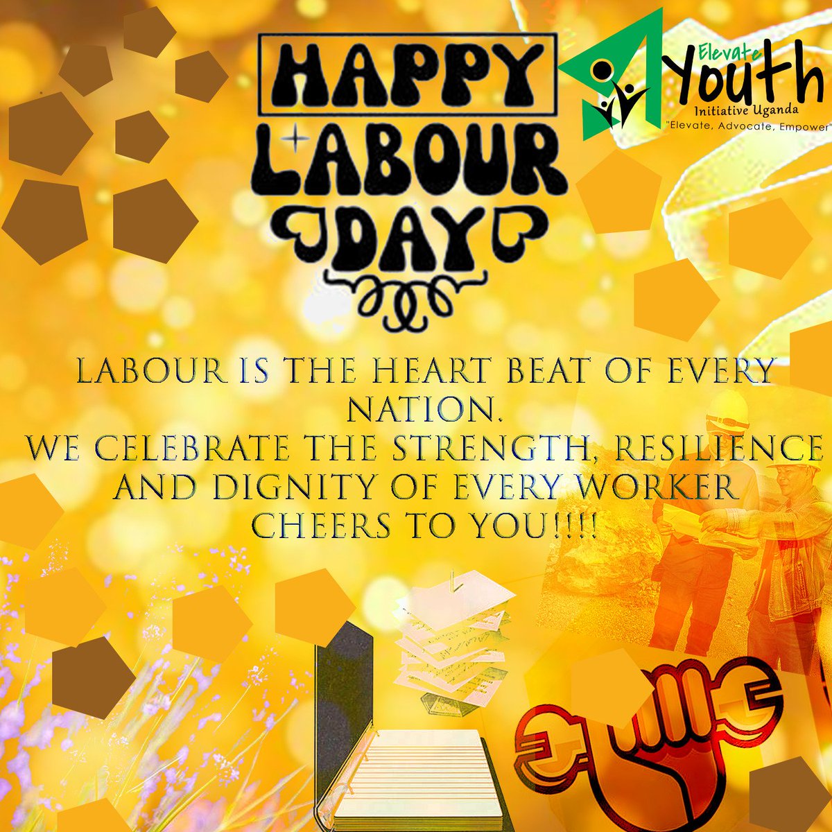 Dear comrades wishing each one of us a happy labour day celebration 
"No work is small"
#ElevateYouthIUG