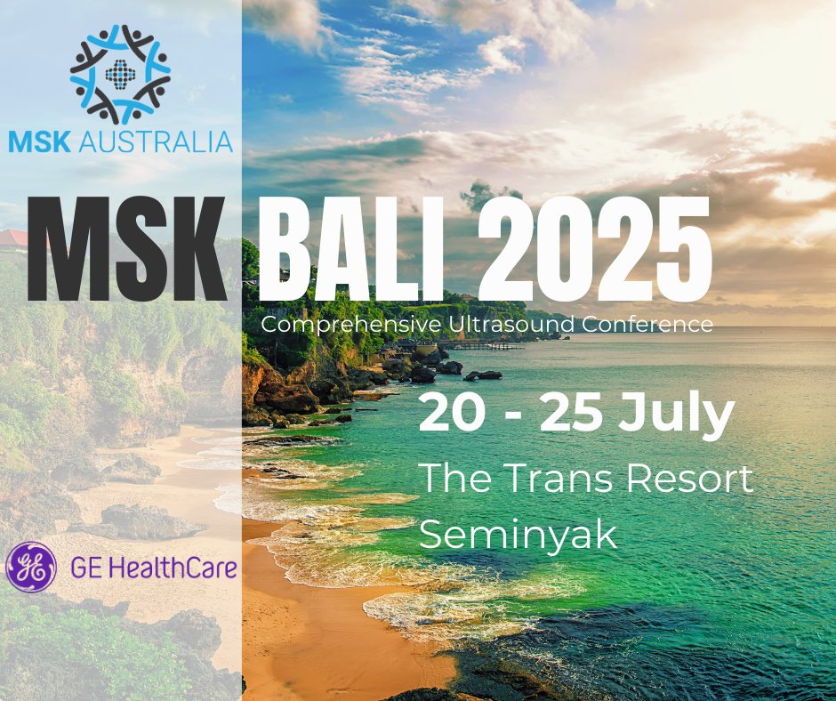 MSK_Australia's tweet image. 🌴 MSK Bali 2025 is coming!
📍 Seminyak, Bali | 🗓️ 20–25 July 2025
🎓 Expert-led MSK ultrasound lectures &amp;amp; live scanning
🌺 Open to all skill levels – learn, connect &amp;amp; relax
🔗 Register now: mskaustralia.com.au/mskbali-2025-c…
#MSKBali2025 #Ultrasound #MSK