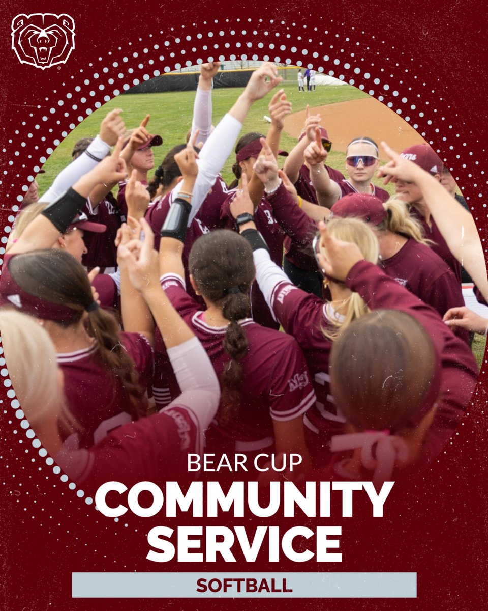 Bear Cup - Community Service 🐻

<a href="/MoStateSoftball/">Missouri State Softball</a> 

#GoBears  | #BearsChoiceAwards
