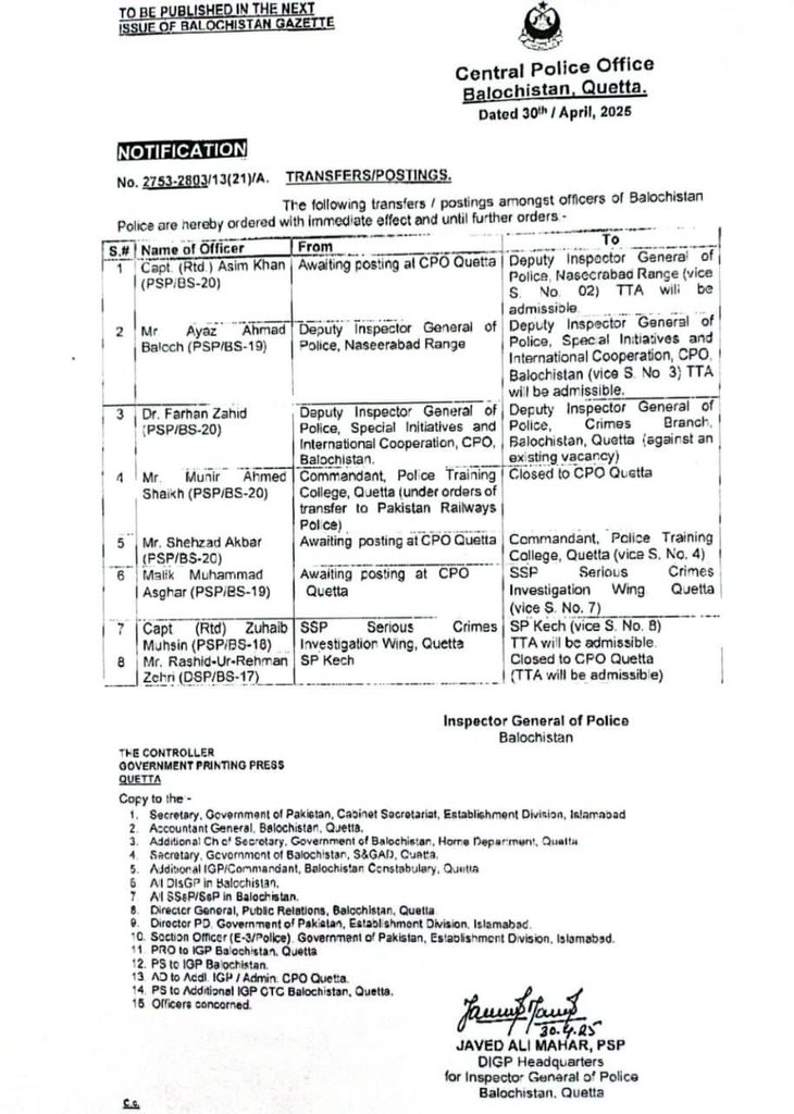 Alhamdulillah…. 

I am humbled and honored to share that I have been posted among my own people, on my own land.

This is not just a duty, it’s a sacred trust. I pray that Allah grants me the strength, wisdom and courage to serve with honesty, fairness and dedication.  May I