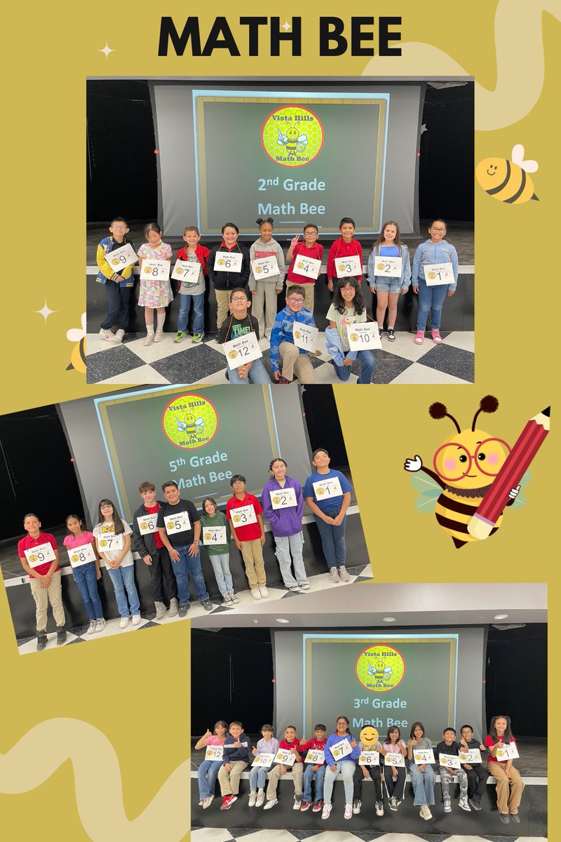VHESCrusaders's tweet image. Vista Hills Crusaders had an exciting Math Bee Competition 🐝