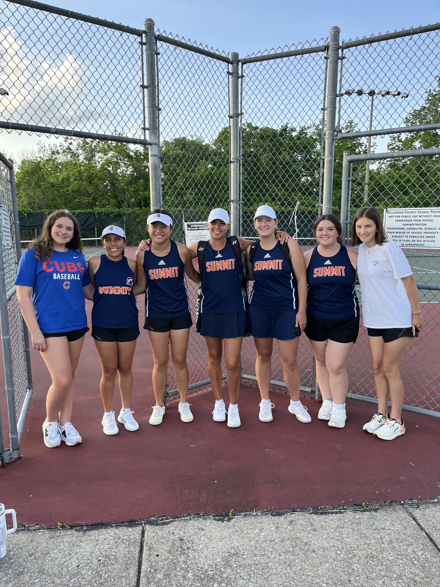 wcsSummitTennis's tweet photo. Lady Spartans are SEMIFINAL bound! 
In a nail-biter vs. Ravenwood, our girls showed heart and hustle to clinch the W! 
Next up: Page High
📍 Page HS
🕞 Tues, 3:30 PM
Be loud. Be proud. Let’s GO! https://t.co/uZJQx7Egv5