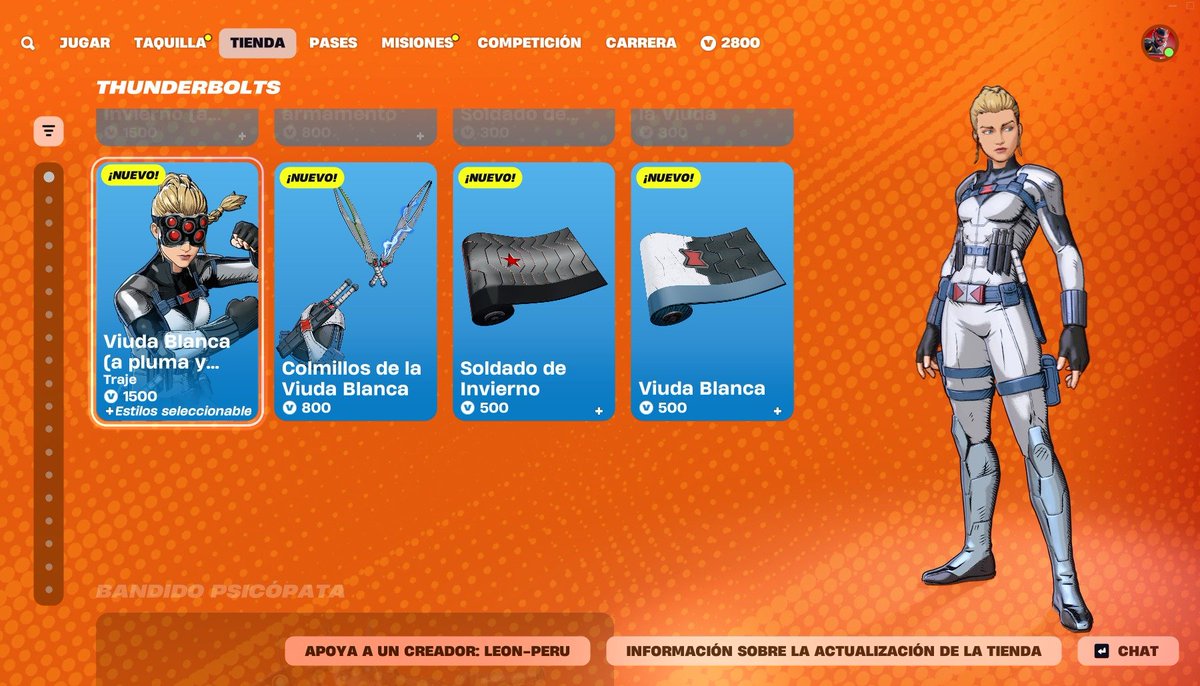 LeonPeruStore's tweet image. ⭐𝐅𝐎𝐑𝐓𝐍𝐈𝐓𝐄 𝐒𝐊𝐈𝐍 𝐕𝐈𝐀 𝐑𝐄𝐆𝐀𝐋𝐎 Tienda 30/03‼️
Los regalos de skin, mochilas, picos y otros que están en la tienda de FORTNITE. Yo te los envió vía regalo a tu cuenta, dame privado 🙂 S/ 1.80 cada 100 pavos - Pavos legal y con garantia ! Dame privado 💬