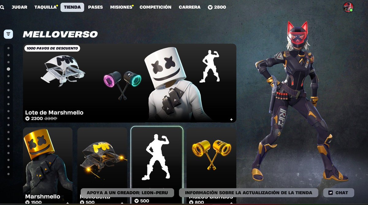 LeonPeruStore's tweet image. ⭐𝐅𝐎𝐑𝐓𝐍𝐈𝐓𝐄 𝐒𝐊𝐈𝐍 𝐕𝐈𝐀 𝐑𝐄𝐆𝐀𝐋𝐎 Tienda 30/03‼️
Los regalos de skin, mochilas, picos y otros que están en la tienda de FORTNITE. Yo te los envió vía regalo a tu cuenta, dame privado 🙂 S/ 1.80 cada 100 pavos - Pavos legal y con garantia ! Dame privado 💬