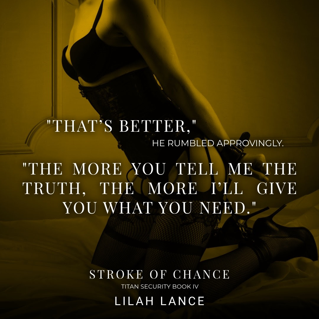 Snsbah's tweet image. #TEASERREVEAL #PREORDER Opposites attract in this sexy, steam-filled story, full of secrets and danger. Stroke of Chance by Lilah Lance #TitanSecurity amzn.to/3Q3I9b4