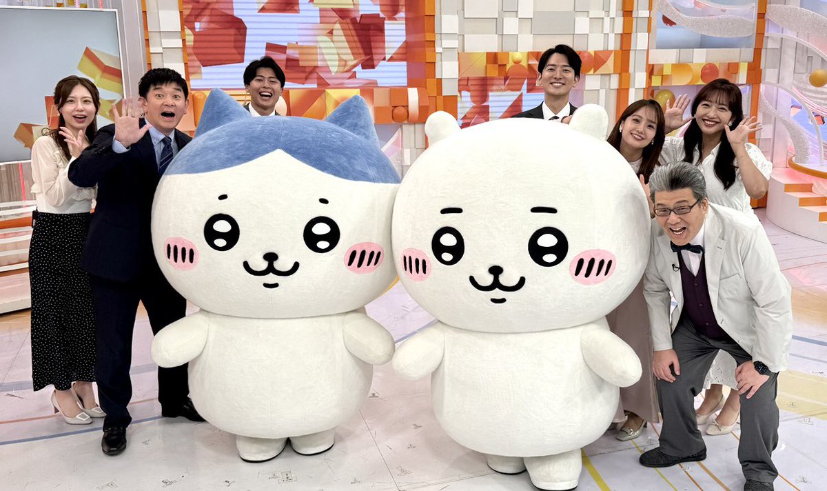 きょう5/1がお誕生日の
#ちいかわ と #ハチワレ が生出演💖

最初は緊張していたちいかわだけど、放送が終わる頃には元気いっぱいに🌟
ハチワレは朝ごはんお腹いっぱい食べたかな🥳

今年も2人にとって楽しい一年になりますように🌠

お誕生日おめでとう🎉✨

#めざましテレビ