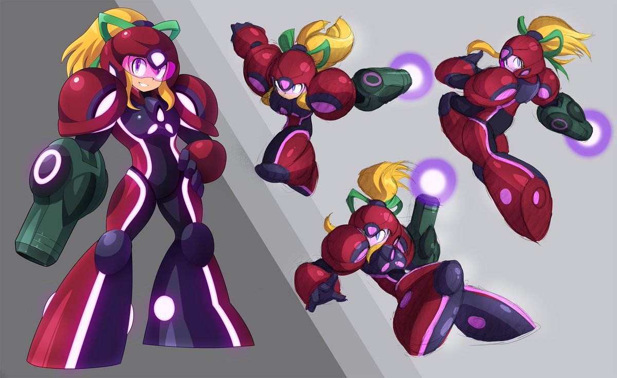 MegamanUMX's tweet image. Roll in Samus's new "Psychic Suit." #Megaman #MetroidPrime4Beyond #Crossover