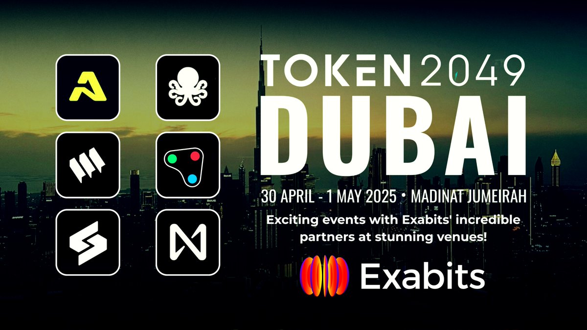 Exabits (@exa_bits) on Twitter photo Unforgettable events with Exabits' amazing partners at stunning venues in Token2049 Dubai! Special thanks to <a href="/AethirCloud/">Aethir</a> , <a href="/Mira_Network/">Mira</a>, <a href="/SpheronFDN/">Spheron Network</a>, <a href="/OpenledgerHQ/">Openledger 🔜 𝗔𝗦𝗜𝗔 𝗧𝗢𝗨𝗥 ✈️</a>, <a href="/GoKiteAI/">KITE AI</a>, and <a href="/NEARProtocol/">NEAR Protocol</a> for making it all possible. Kudos to <a href="/russvetrano/">Russ Vetrano</a>, Exabits' Head of Sales, and Unforgettable events with Exabits' amazing partners at stunning venues in Token2049 Dubai! Special thanks to <a href="/AethirCloud/">Aethir</a> , <a href="/Mira_Network/">Mira</a>, <a href="/SpheronFDN/">Spheron Network</a>, <a href="/OpenledgerHQ/">Openledger 🔜 𝗔𝗦𝗜𝗔 𝗧𝗢𝗨𝗥 ✈️</a>, <a href="/GoKiteAI/">KITE AI</a>, and <a href="/NEARProtocol/">NEAR Protocol</a> for making it all possible. Kudos to <a href="/russvetrano/">Russ Vetrano</a>, Exabits' Head of Sales, and