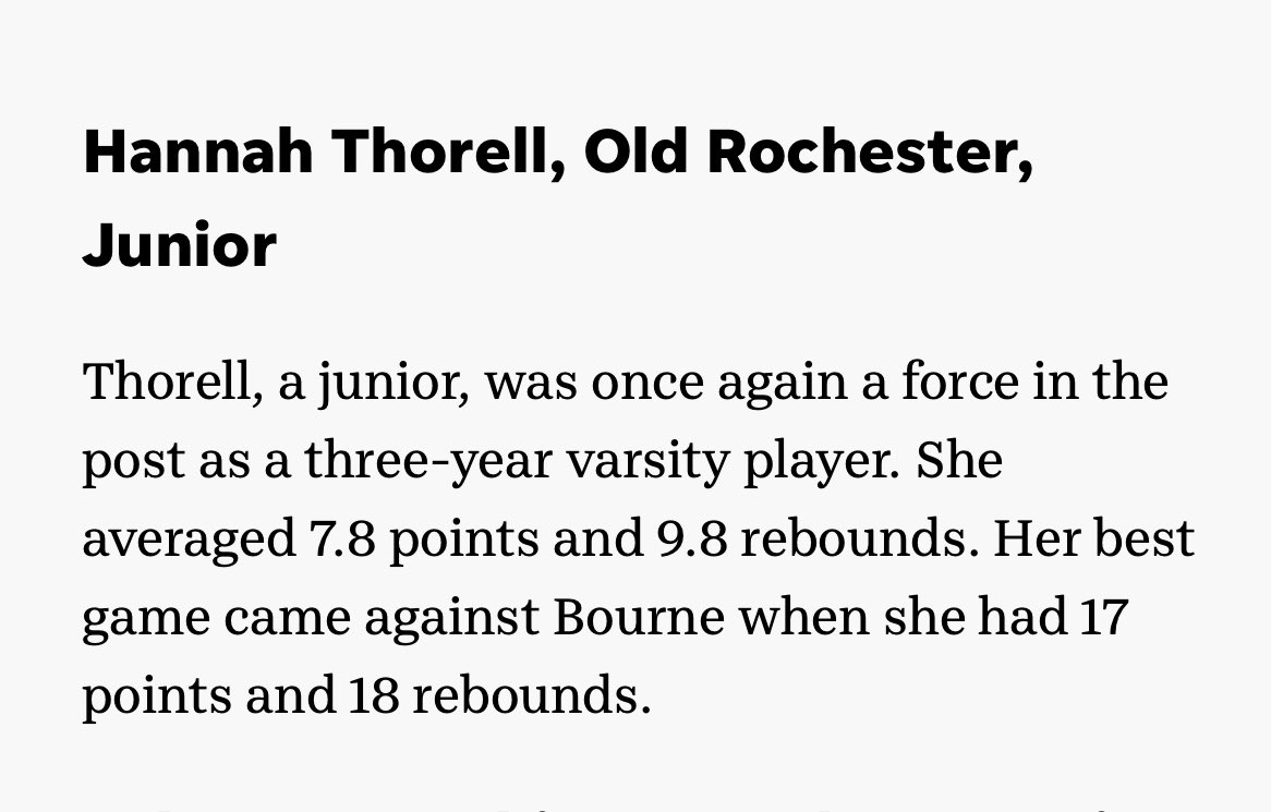 OR Girls Basketball (@orgirlshoops) on Twitter photo Congratulations to Emma Johnson & Caroline Brogioli for being selected to the Standard Times / South Coast Today Girls Basketball Super Team!
<a href="/SC_Varsity/">SouthCoast Varsity</a>
Congratulations as well to Hannah Thorell & Emerson Gonet who were selected as All- Stars!
#Together
#GetBetterEveryday Congratulations to Emma Johnson & Caroline Brogioli for being selected to the Standard Times / South Coast Today Girls Basketball Super Team!
<a href="/SC_Varsity/">SouthCoast Varsity</a>
Congratulations as well to Hannah Thorell & Emerson Gonet who were selected as All- Stars!
#Together
#GetBetterEveryday