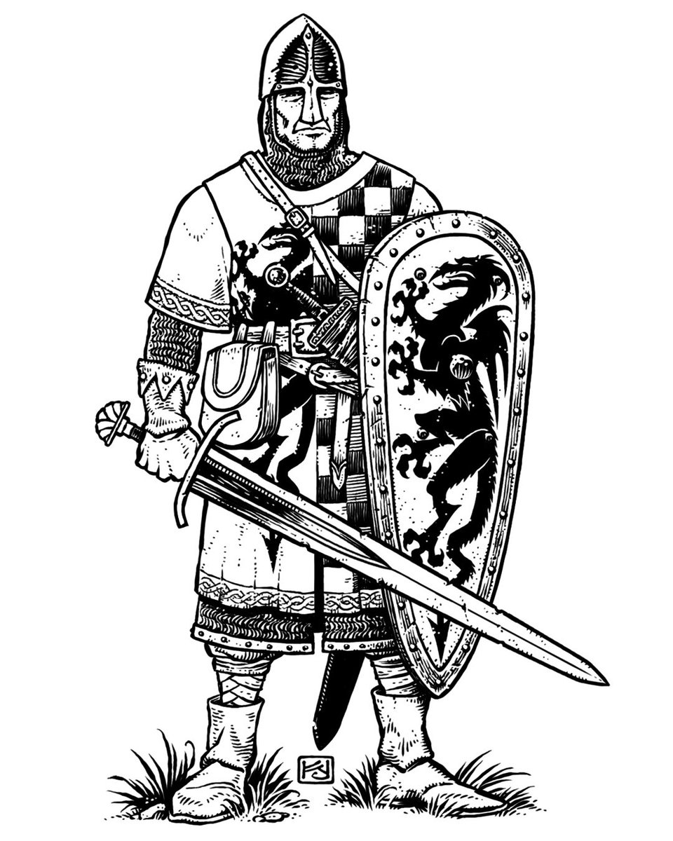 Kennon9's tweet image. Fighter - done for the Dragonslayer RPG.
-
#ink #spotillustration #art #fantasyart #gameart #ttrpg #rpgart #rpgartist #umberhulk #dungeonsanddragons #oldschool #osr #photoshop