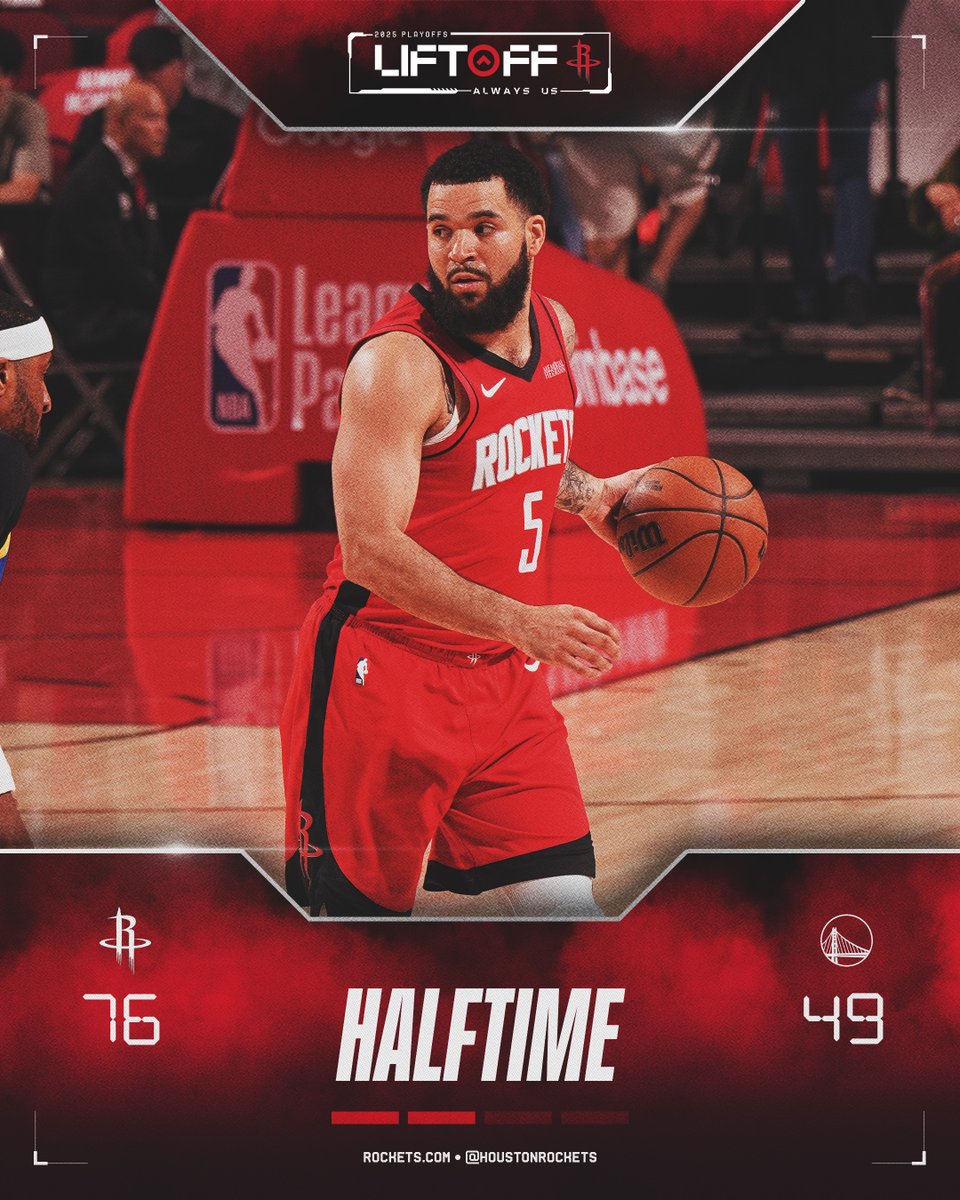 HoustonRockets's tweet photo. That first half 🔥 https://t.co/j3oCEwnoEm