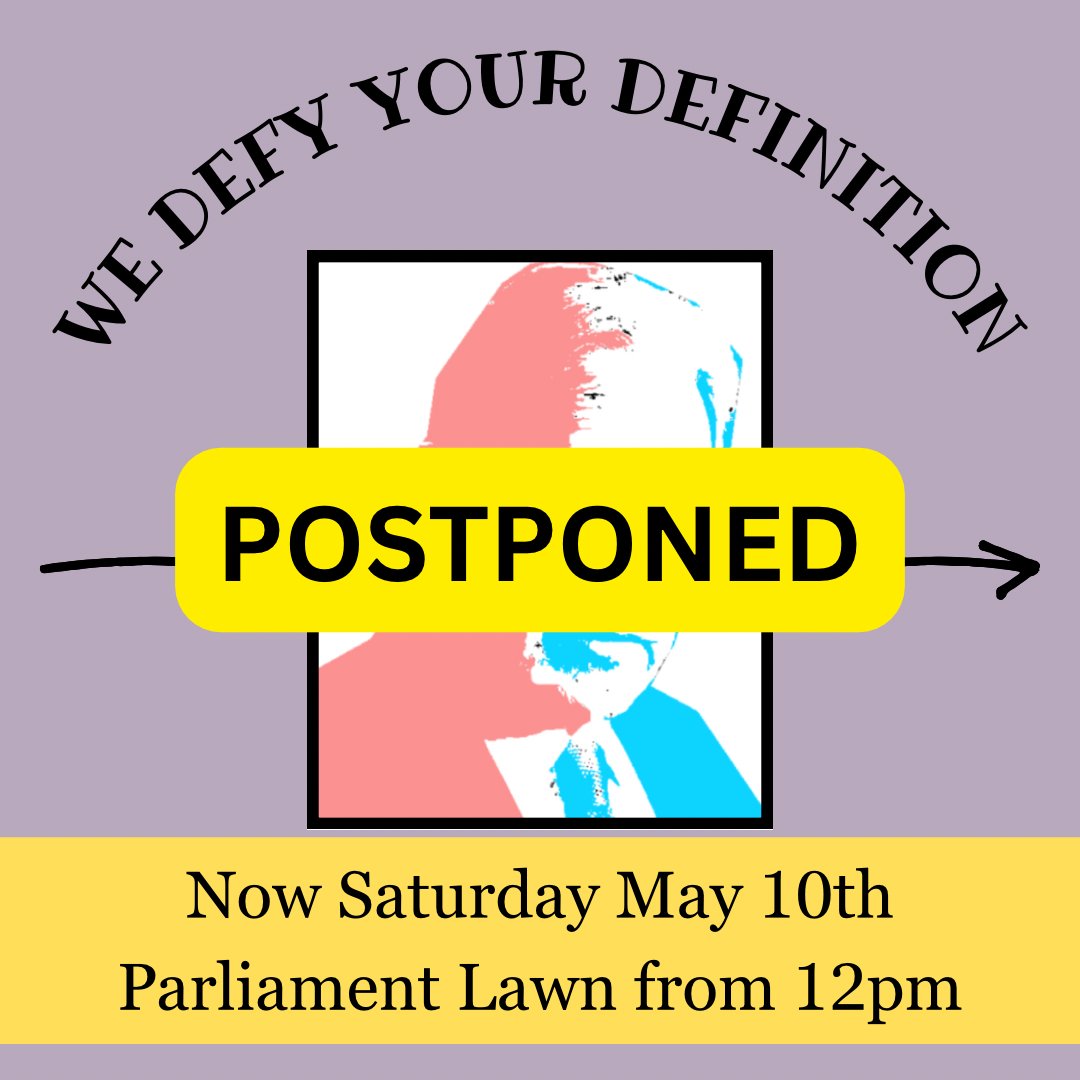 ACTION POSTPONED: Due to high winds forecasted tomorrow, we have postponed our action. Join us on our new date Saturday, May 10th from 12pm on Parliament Lawn! Stay safe out there!