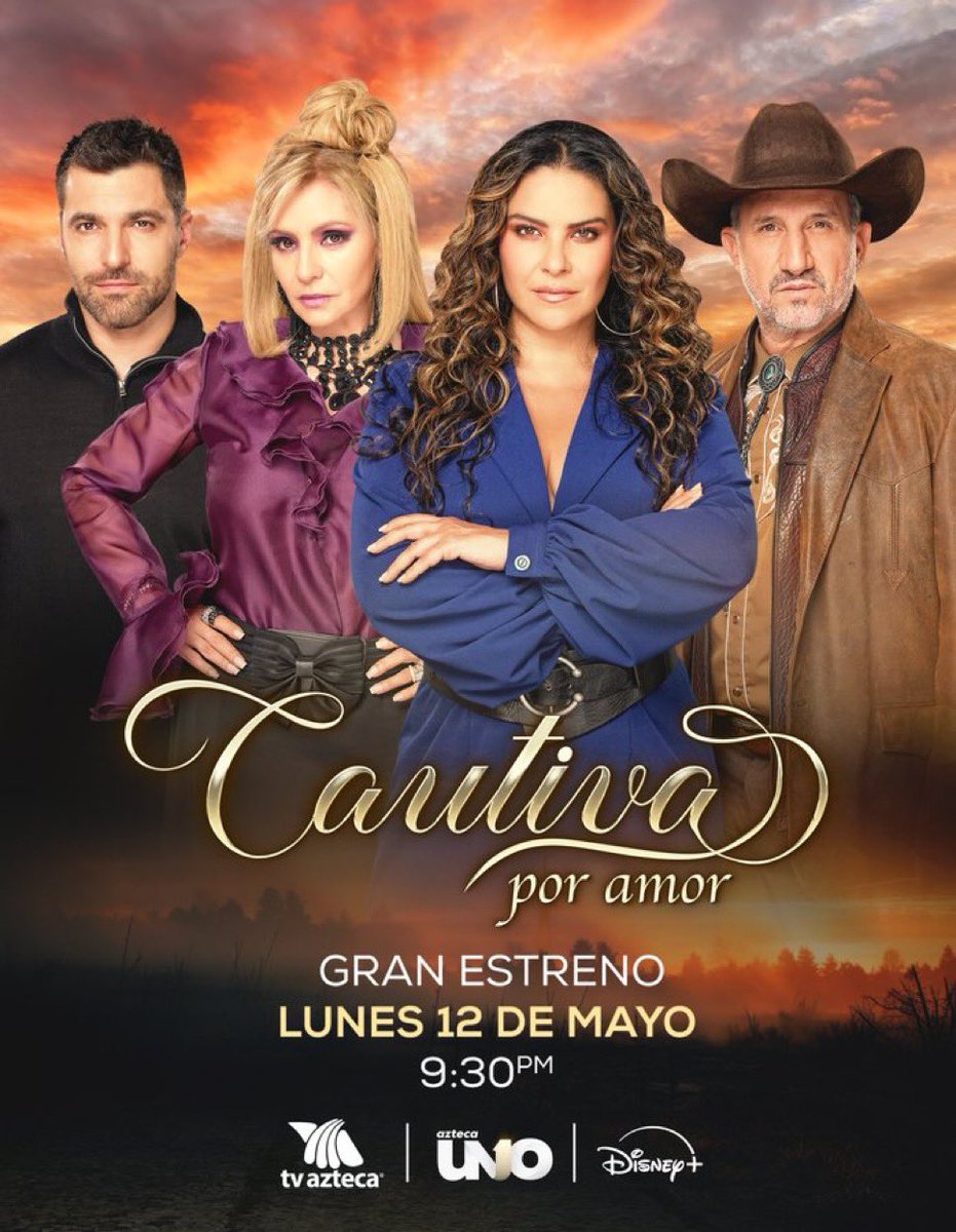 ¡REGRESAN LAS TELENOVELAS!

Una historia #CautivaPorAmor con #Litzy, #OsvaldoDeLeón, #DanielaCastro, #PlutarcoHaza y un elenco de primera te espera, marcando el regreso de las telenovelas a #TVAzteca.

ESTRENO - 12 DE MAYO
9:30pm por <a href="/AztecaUNO/">Azteca UNO</a>
Streaming en @DisneyPlusLA